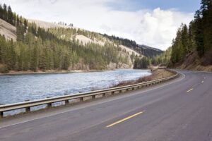 Highway 12 by the Clearwater River in North Idaho-cm