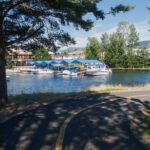 Bike path along Sand Creek in Sandpoint Idaho-cm